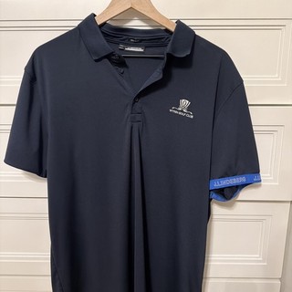 J.Lindeberg Men's Lightweight Golf Polo Navy Blue Wynn Golf L as Vegas Logo XXL