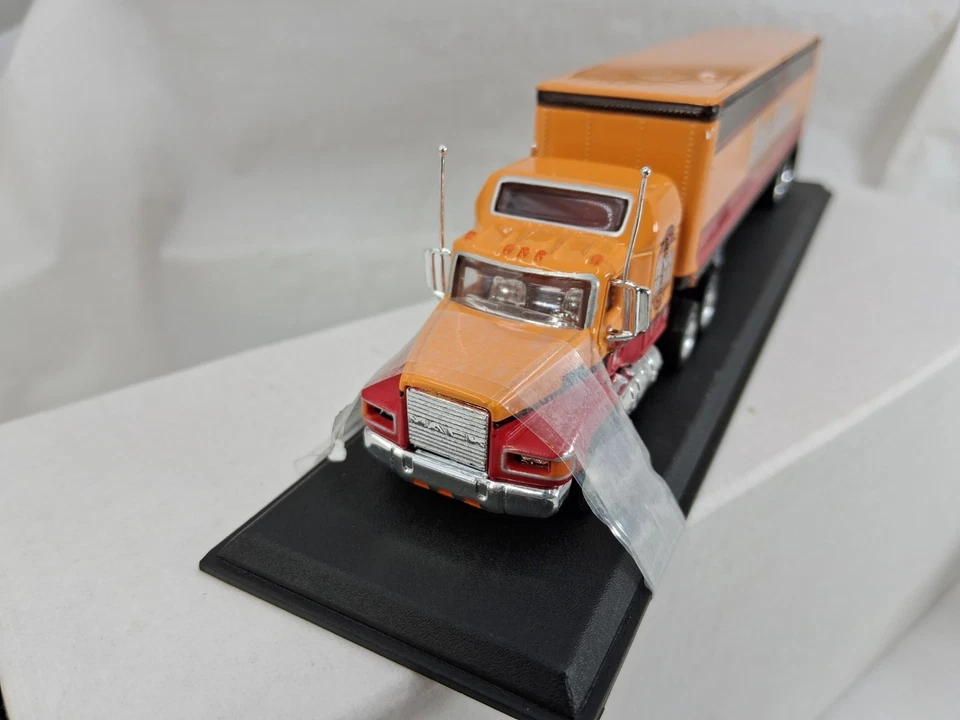 Matchbox Honey Bear Mack Semi Truck Trailer Orange Die Cast - Image 4 of 4