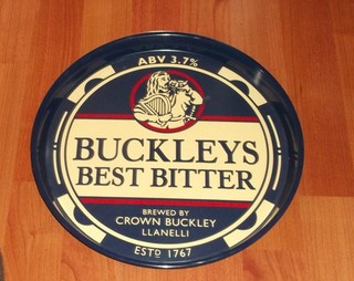 BUCKLEYS BEST BITTER.. CROWN BREWERY LLANELLI..BAR TRAY..