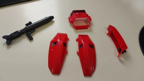 G1 Transformers Jetfire Gun And Armor Lot, Back Leg Arm Guard Pieces Vintage