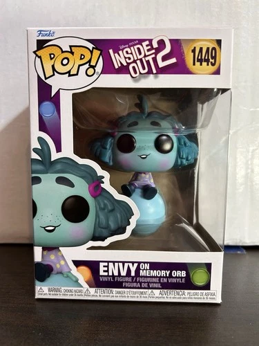 Envy on Memory Orb Inside Out 2 Disney Pixar Funko Pop 1449 With Protector