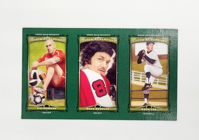 UNCUT TEST Sheet Panel 2013 GOODWIN Lady Luck Tim Howard Dave Schultz Zach Lee 