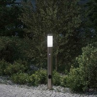 Pollerleuchte Mit Sensor&Steckdose 80 Cm Edelstahl IP44 Pollerleuchte Pollerleuc