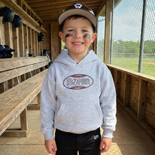 ROPES Baseball Youth Small (6-8) Gray Hoodie Sweatshirt New Old Stock RARE