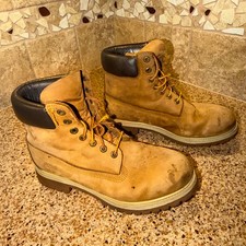 Men Timberland Premium 6 Inch Rust Nubuck 72066 Waterproof Boots Size 9.5