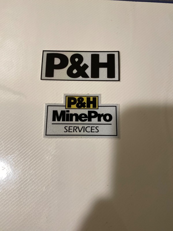 nice lot of P&H mining stickers