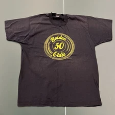 VTG Screen Stars Best XL Black T Shirt  50 Golden Oldies Single Stitch USA