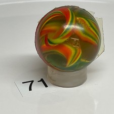 Vtg NOS super Bouncy Ball Rubber clear Swirl 1  1960  s clean unused AG Japan 71