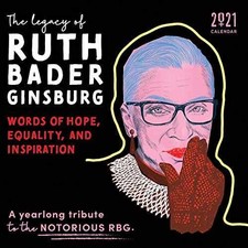 2021 The Legacy of Ruth Bader Ginsburg Wall - Calendar, by Sourcebooks - Good