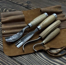 Handmade Wood Carving Tools Set – 4pcs Professional Wood Carving Kit