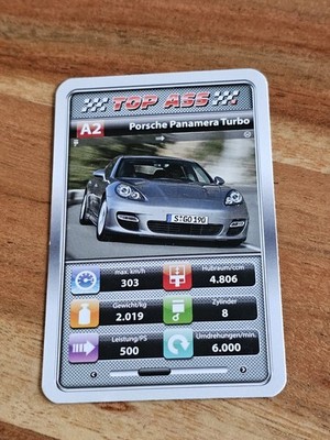 Porsche Panamera Turbo - Prototypen Einzelkarte - Quartett  (7E)