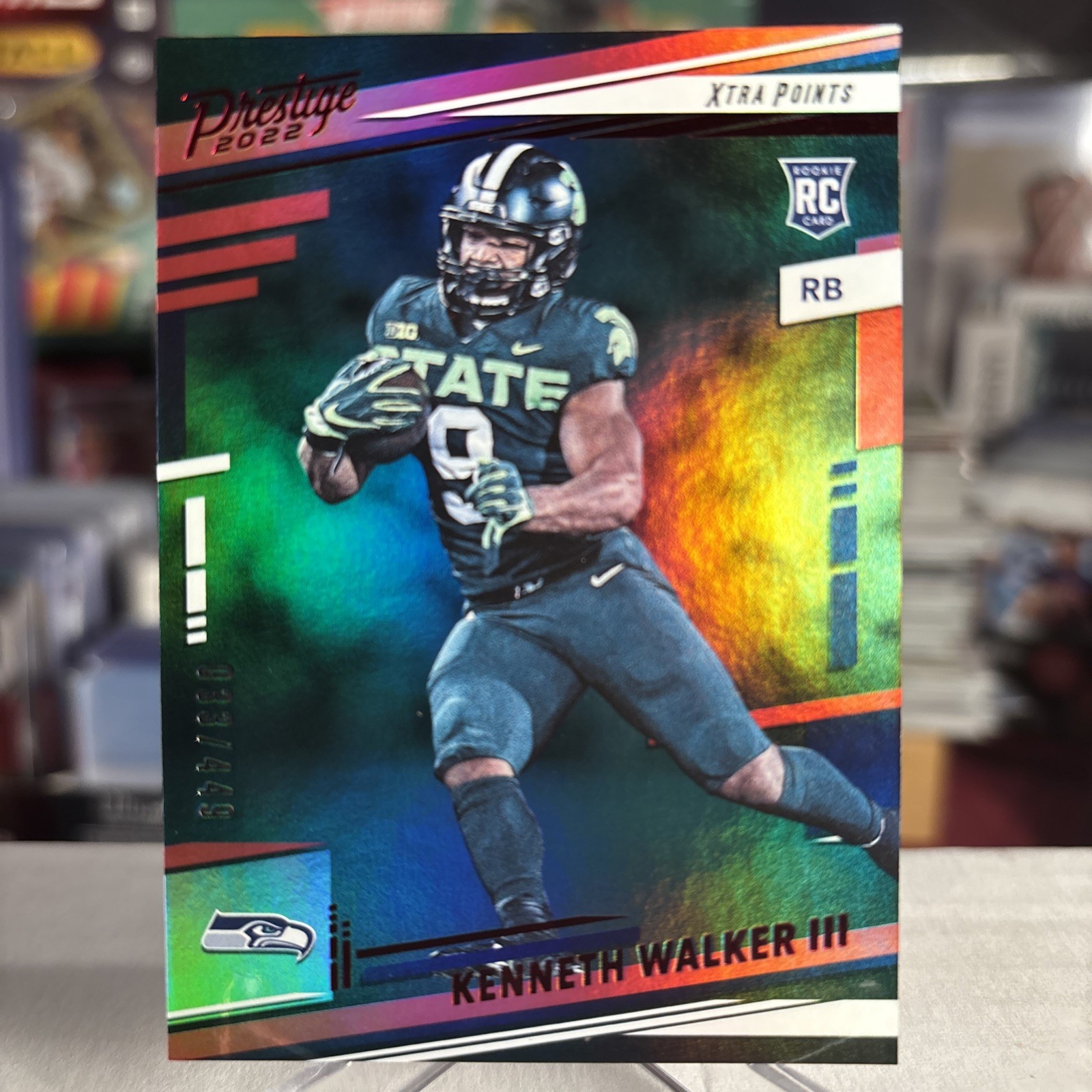2022 Panini Prestige Rookie Kenneth Walker #314 Xtra PREMIUM Red RC SSP /449