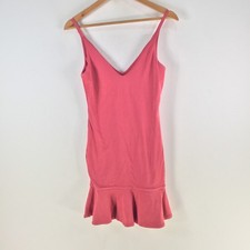Kookai dress womens 2 aus 10 bodycon grape pink stretch sleeveless Vneck 127205