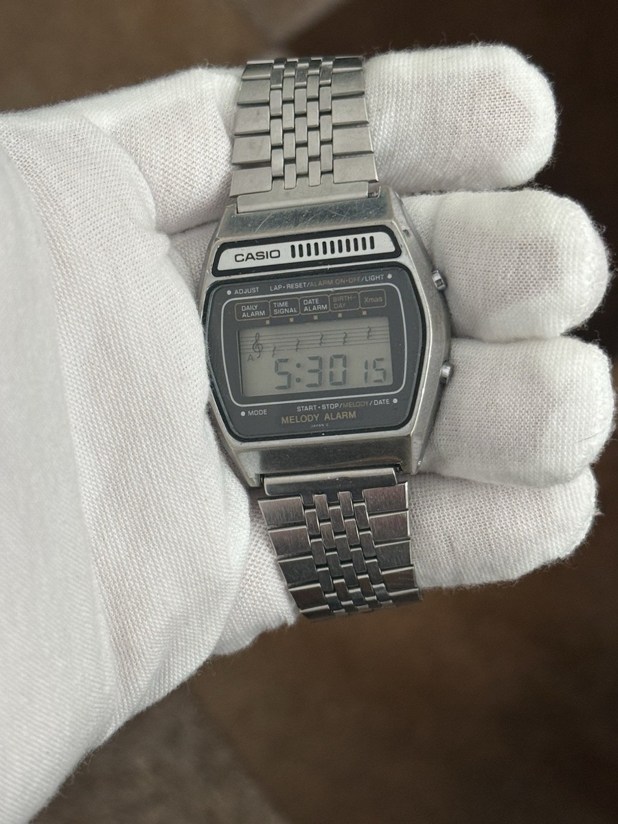 Rare Vintage Casio Melody M-521 Men's Digital Alarm Watch Module