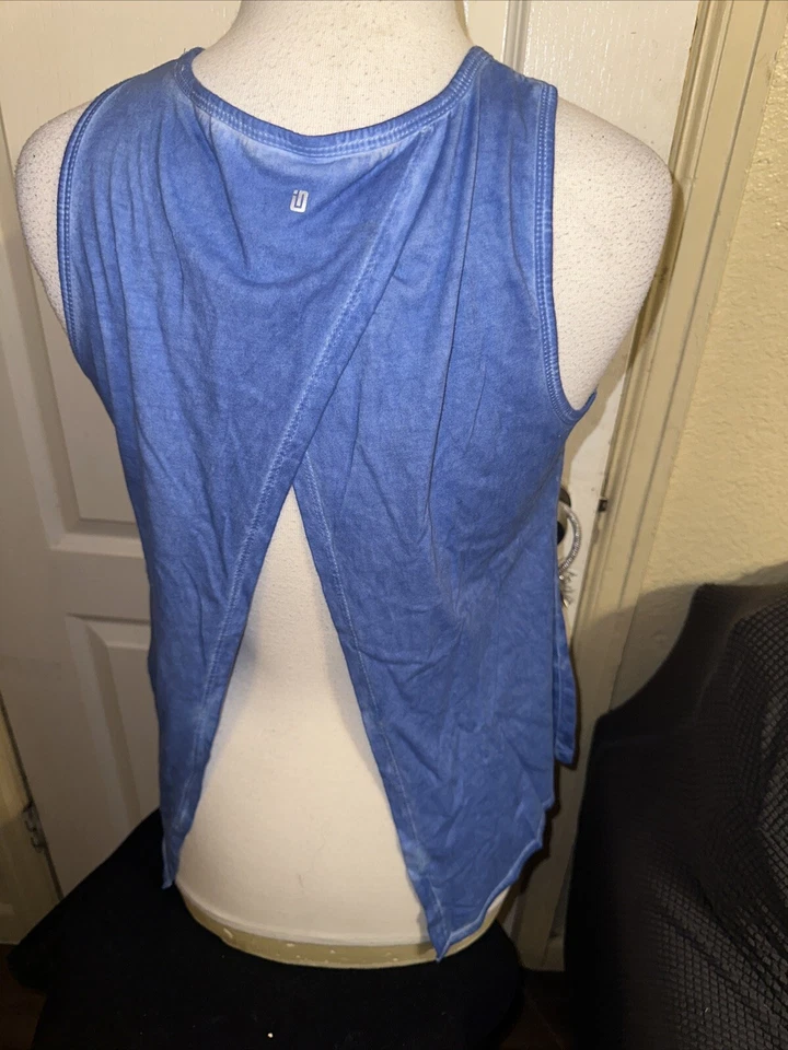 Пуловер Ideology синие тона широкий ремень майка круглый вырез размер маленький женский - Изображение 4 из 4