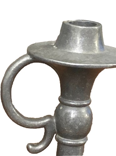 Old Sexton Pewter Chamberstick Candleholder #5043 Dated 1973 6.5” Vintage - Picture 5 of 5