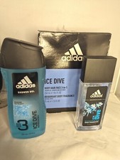 Adidas Ice Dive Gift Set for Men Body Wash Deodorant Body Fragrance Feel Chill