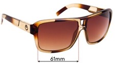 SFx Replacement Sunglass Lenses fits Dragon The Jam - 61mm Wide