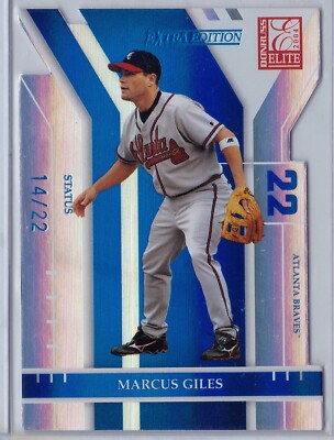2004 Donruss Elite Extra Edition MARCUS GILES Blue Status Die-cut  #79  #14/22!