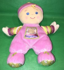 Fisher Price Baby's First Doll Plush Rattle Lovey 2008 Toy Pink Machine Washable