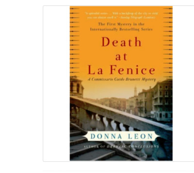 Death at La Fenice by Donna Leon FREE SHIPPING paperback book Brunetti Mystery 1