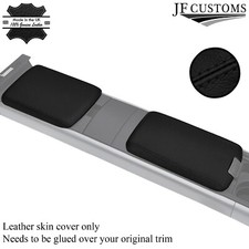 Schwarz Naht Echtleder 2X Armlehne Bezüge Passend für Mazda RX8 2003-2012