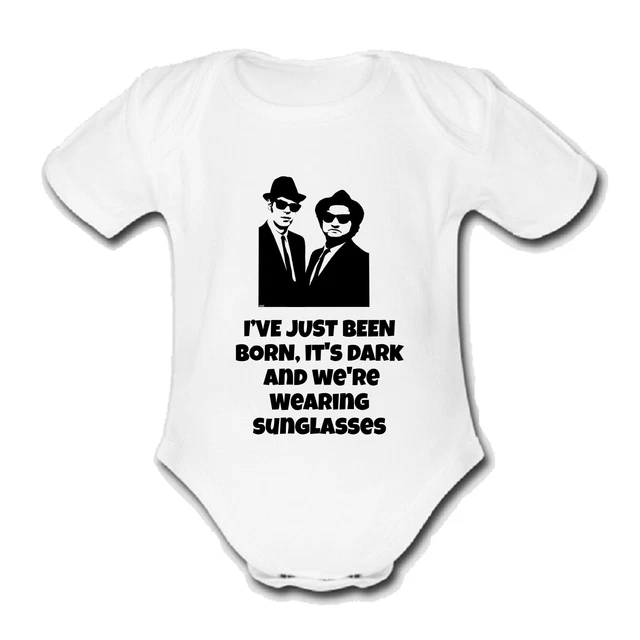 PSYCHOBABY BLUES @BROTHERS Babygrow Baby vest grow bodysuit DARK SUNGLASSES FILM