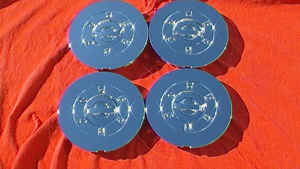 Fits 2000 2001Nissan Maxima Chrome wheel center caps hubcaps 62379 Set of 4 - Image 2 of 4