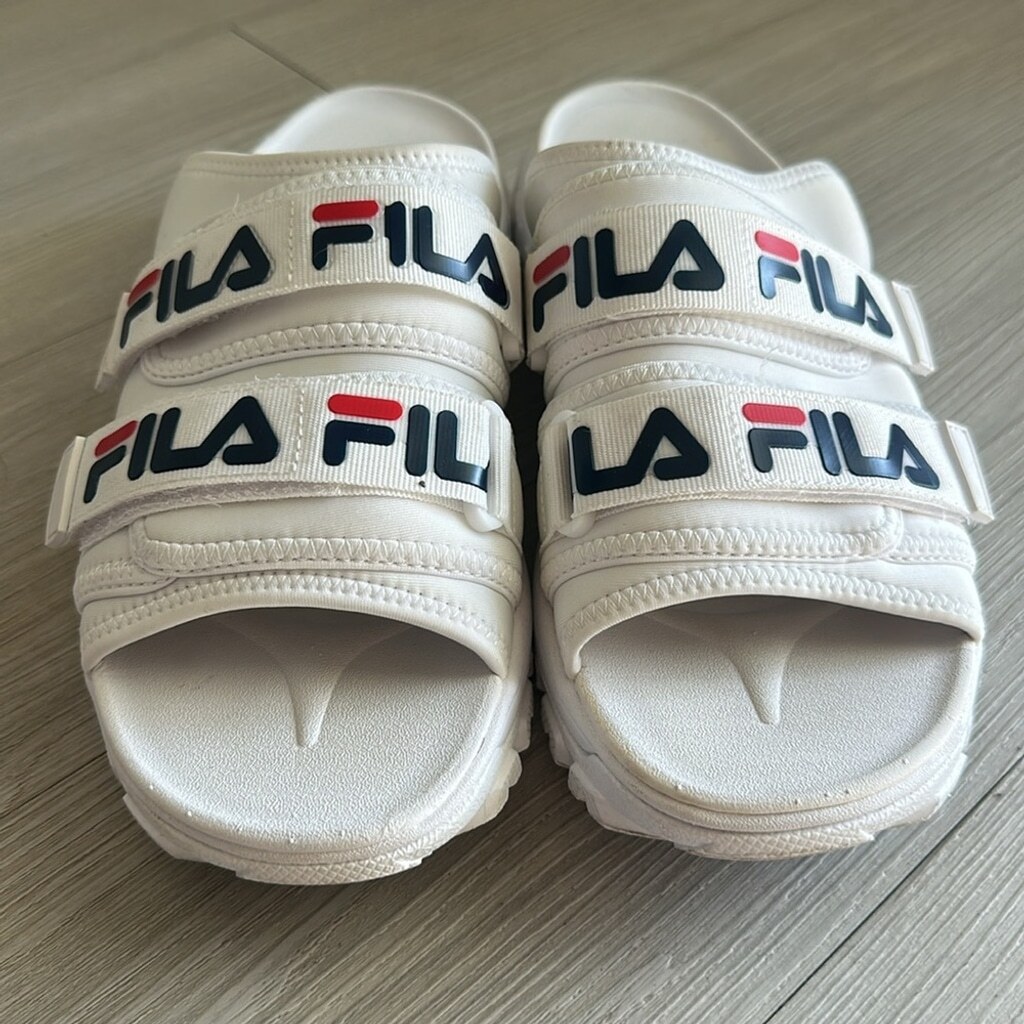 Fila scivolo donna da esterno bianco taglia 10