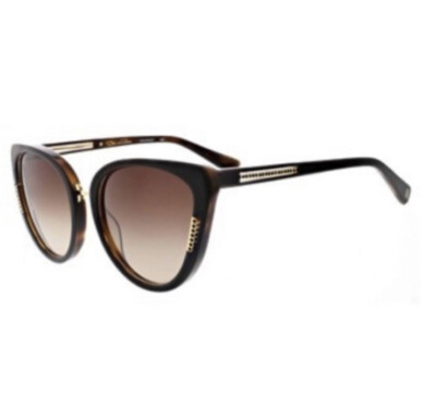 Oscar De La Renta Sunglasses Cat Eye 57mm Brown Tortoise  display picture 1