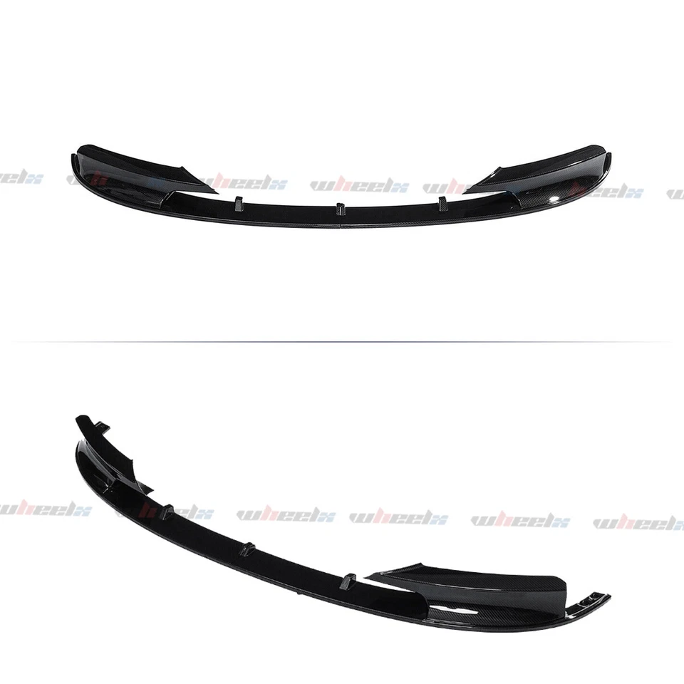 Labio del alerón del parachoques delantero del coche para BMW F30 serie 3 M Sport 2012-2018 fibra de carbono Foto 2 de 4