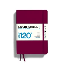 Leuchtturm1917 Port Red Blank Notebook 120gsm 203 Pages Durable Hardcover