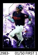 1-2014 BOWMAN STERLING PURPLE REFRACTOR NICK GORDON TWINS 01/50 FIRST ONE