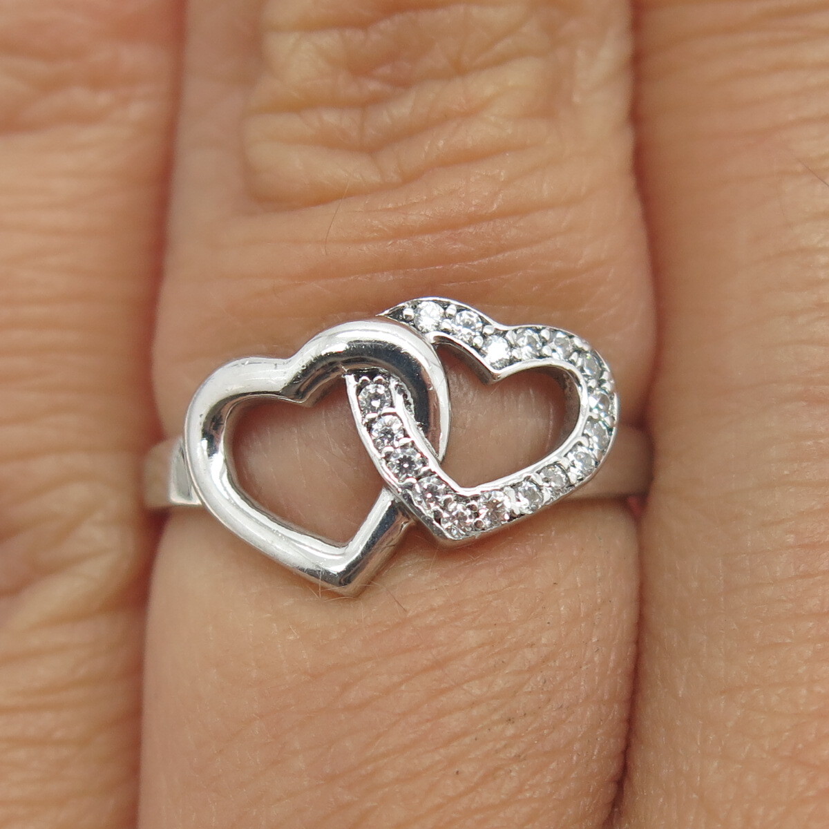 STAR JEWELRY ハート リング　925 K14 CZ STAR JEWELRY ハート リング 925 K14 CZ 925 Sterling Silver
