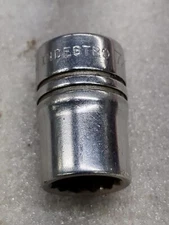 Vintage Indestro 3/8 DRIVE 12 POINT 7/16" Standard Socket 6214