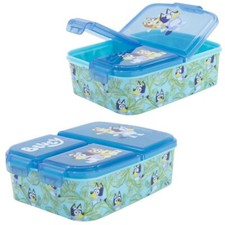 Brotdose | 3 getrennte F&auml;cher | Bluey | Lunch to Go | Vesper Dose