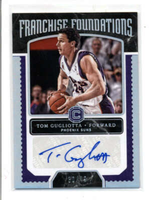 TOM GUGLIOTTA  2017/18 PANINI CORNERSTONES PURPLE AUOGRAPH AUTO #30/49 AH3431