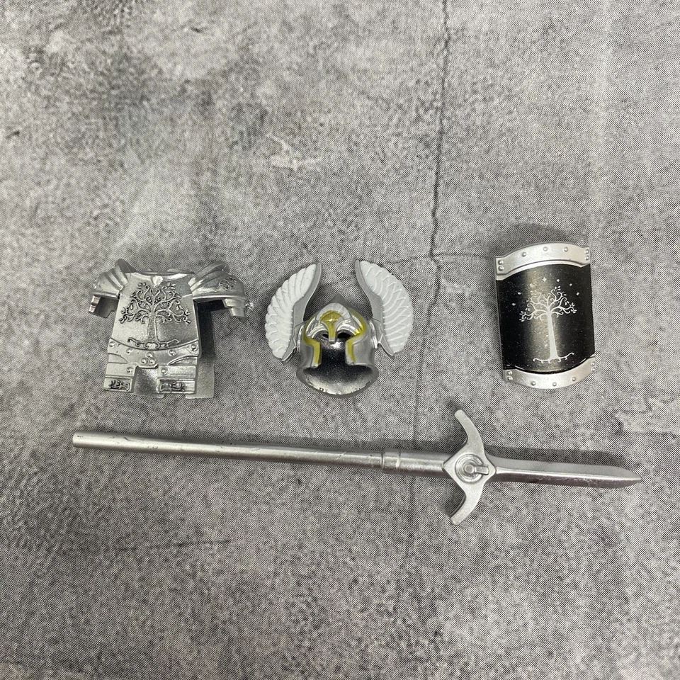 Paquete de 5 bloques multipack Gondor Knight accesorios para minifiguras BdB01 Lotr Foto 2 de 3