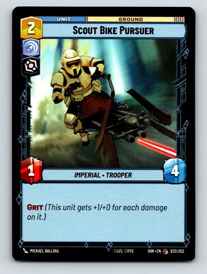 Command Villainy Imperial Unit Ground Scout Bike Pursuer Grit Power