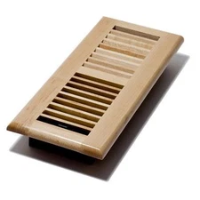  Lot of 3 Decor-Grates-Wood-Floor-Register-Air-Vent-Solid Maple Natural 4x14 NEW