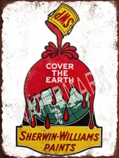 Sherwin Williams Paint Ad Retangle High Quality Metal Magnet 3x4 inches 9359