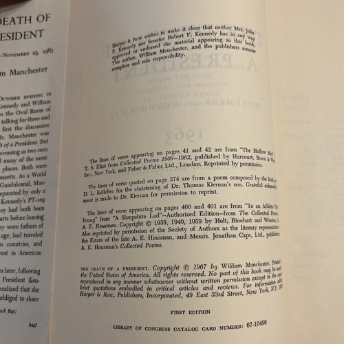 The Death of a President First Edition November 1963 by William Manchester HB - Picture 10 of 13