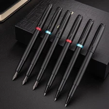 Hero E606 Fountain Pen Iridium Fine/Bent 0.5/0.8mm Nib Metal Rod Office Ink Pen