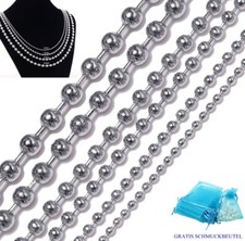 KUGELKETTE Edelstahl 1,5-10 mm Halskette Anh�...