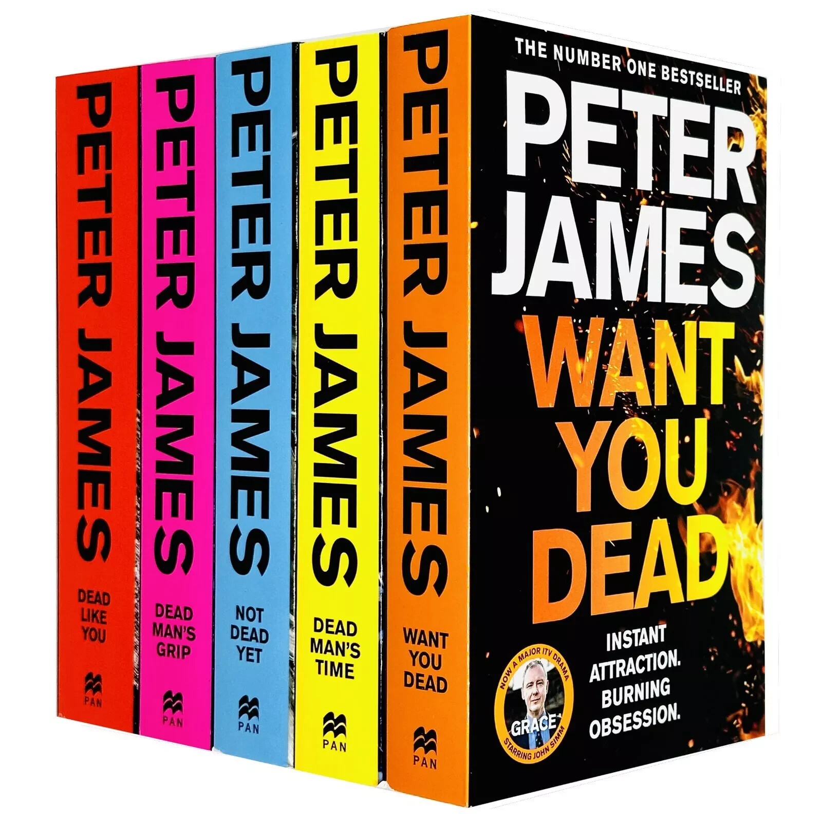 Roy Grace Series Book 6-10 Collection 5 Books Set by Peter James Want You Dead