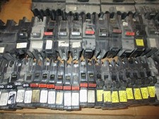 ASST LOT OF 319 CIRCUIT BREAKERS, 15-100 AMP, SINGLE,DOUBLE,3 POLE