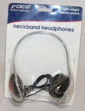 New e-Circuit Electronics Lightweight Neckband Stereo Headphones – Retro NOS