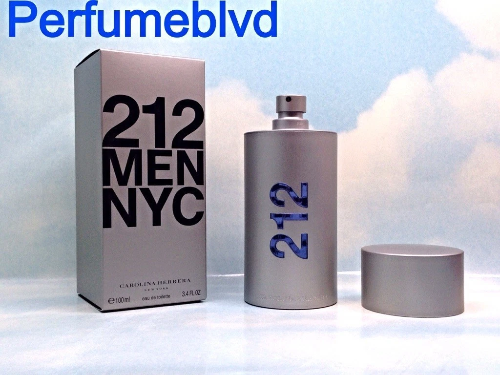 CAROLINA HERRERA 212 MEN 3.4 FL.OZ 100 ML EAU DE TOILETTE SPRAY IN