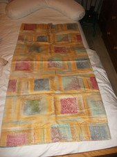 Pair of Curtains ~ 125cm x2 Wide / 130cm ~ Lined / Squares / Bright Holiday Home