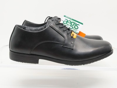 Genuine Grip 9540  Mens Slip-Resistant Leather Oxfords Work Shoe Black Size 12M